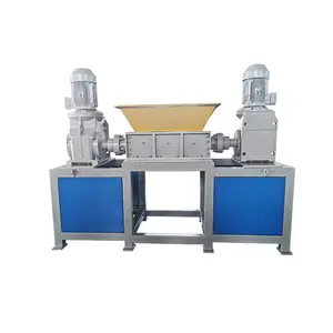 Industry Waste Wood Pallet Rubber Tire Recycling Machinery Plastic Double Shaft Shredder Machine