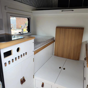 Camping-car King-Size à quatre roues, en aluminium, avec plaque de cuisson à induction, pour camping. - Product Image 5