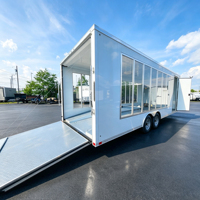 Semi-remorque de transport de conteneurs lourds en acier pour la logistique maritime et le transport de voitures de sport