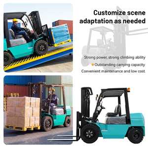 משלוח חינם 3 3.5 טון מלגזה 3.5 טון משאית 4Wd גלגל מלמלגזה דיזל מלגזה סולר מלגזה - Product Image 5