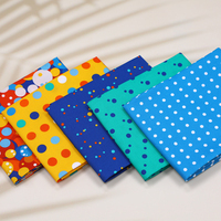 Vente en gros de tissu à pois Fat Quarters tissu en coton biologique pour courtepointe tissu en coton imprimé à motifs de points