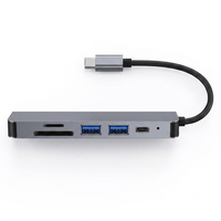 Adaptateur Type C de haute qualité, chargeur multi-ports 6 en 1, hub USB C et vente en gros de hubs USB C 6 ports pour ordinateur portable Macbook
