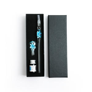 Ensemble de stylos plume en verre de la série Exquisite Flower avec encre - Product Image 3