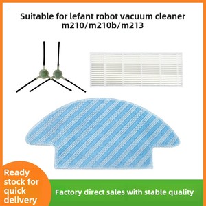 Robot Aspirador <span class=keywords><strong>Lefant</strong></span> M210/M210B/M213 para el Hogar, Cepillo Lateral de Plástico Húmedo/Seco, Filtro HEPA, Paño de Limpieza, Motor sin Escobillas, Ecológico - Product Image 2