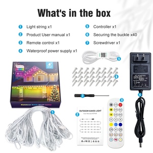 Lumières LED RGBIC imperméables 30M pour extérieur, lumières extérieures intelligentes Wifi - Product Image 3