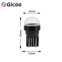 Ampoule LED Gicoo T10 W5W 2W 1000 Lumens 6000K avec lentille convexe 12V pour feux de position latéraux de voiture, feux de lecture, feux de plaque d'immatriculation, feux de signalisation, lampe de remplacement