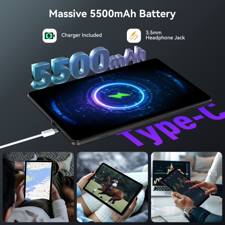 Headwolf Wpad5 Tablet - 10.1 Inch Android 14, 4GB+128GB