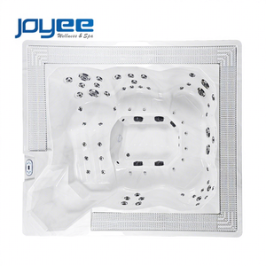 JOYEE Spa extérieur pour 6 personnes pour villa et jardin, bain à remous en acrylique Aristech avec système de contrôle Balboa et jets d'air massants - Product Image 1