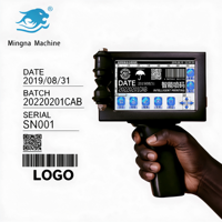 Imprimante jet d'encre électrique portable, papier et plastique, écran 5 pouces, compatible avec la bande transporteuse, machine de codage de date et de code QR