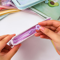 Livre de cartes à fermeture éclair en PVC Simple et transparent