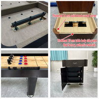 Planche à glissière en bois massif de haute qualité, table de jeu de boules, fabrication de précision pour le divertissement à domicile et l'utilisation commerciale dans les bars