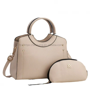 Manufacture Solid Color Large Capacity Shoulder & Crossbody Bags Set Luxury Women's Handbags - Product Image 5