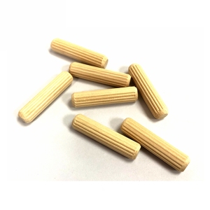 Birch Dowel Dowel Furniture Fitting Solid Wood Birch Beech White Oak Maple 6x30mm Straight Grooved Fluted Wooden Dowel Pin