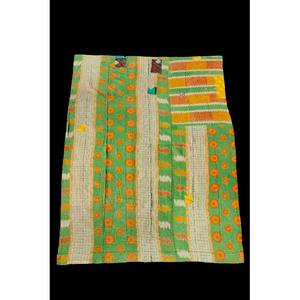 Indien Vintage Kantha couette à la main jeter couverture réversible couverture en coton couverture Gudari personnalisé mariée cadeau couverture cadeau pour elle - Product Image 2