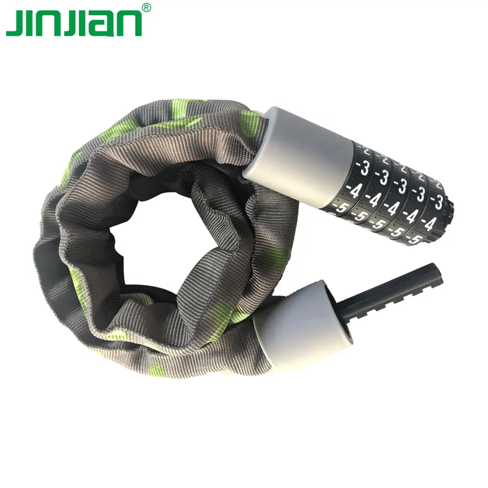Anti theft Bike Lock Portable Combination Chain 6x1000mm Lock For Bicycle Ebike Motorcycle