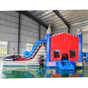 Castillo Inflable de PVC con Tobogán, Certificado, Tamaño Personalizable, Fácil de Instalar, Gran Capacidad para Fiestas Comerciales al Aire Libre - Product Image 2