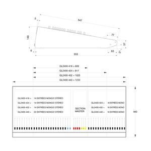 GL2400-16 GL2400-416 מקצועי שלב אפקט ביצועים מיקסר <span class=keywords><strong>24</strong></span> ערוץ 32 ערוץ 16 ערוץ מיקסר קונסולה - Product Image 6