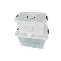 Boîte de rangement multifonctionnelle rectangulaire en plastique moderne pour outils, aliments et sous-vêtements, grande capacité, pour utilisation sur table ou comme sac.