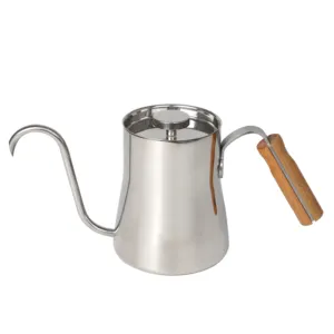 Stainless Steel Coffee Pot Long Narrow Spout Coffee Pot For Kitchen Coffee Shop Coffeemaker Coffeepot