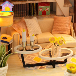 <span class=keywords><strong>2021</strong></span> Offre Spéciale nouvel An Cadeaux non assemblé en bois maison jouet pour la boutique de cadeaux avec des poupées - Product Image 6