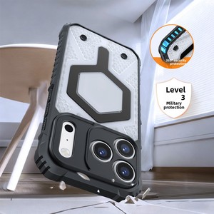 <span class=keywords><strong>เคส</strong></span>โทรศัพท์กันกระแทก ดีไซน์ลายนูน ตัดเย็บแม่นยำ ป้องกันการตกหล่น พร้อมแม่เหล็ก สำหรับ 17 Pro Max 16 15 Plus - Product Image 4