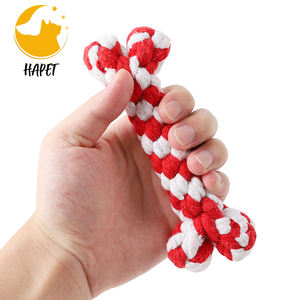 Интерактивная игрушка для жевания веревки с логотипом, для домашних собак, Нетоксичная, 4 упаковки, прочная игрушка из искусственного меха - Product Image 6