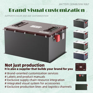 JREPower GシリーズJRE-Gバッテリーパック51.2V 48v 105Ah IP65電動三輪車クラブカート16S1P E-ゴルフトロリーカート用 - Product Image 3