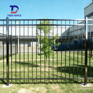 Clôture en acier galvanisé commercial, garde-corps en métal, acier noir <span class=keywords><strong>tubulaire</strong></span>, panneau de clôture de <span class=keywords><strong>piscine</strong></span>, clôture à plateau plat - Product Image 2