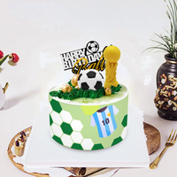 Inventario de fábrica Decoraciones para pasteles Festival de pasteles Suministros para fiestas Decoraciones de fútbol Decoraciones para pasteles comestibles