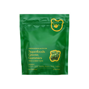 Factory Direct Superfood Greens Gummies Supplément <span class=keywords><strong>alimentaire</strong></span> de 28 jours pour l'énergie <span class=keywords><strong>intestinale</strong></span> et la santé immunitaire multidimensionnelle Complément <span class=keywords><strong>alimentaire</strong></span> - Product Image 1