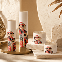 Bouteilles et pots en verre artistiques 30g 50g 50ml 120ml, ensemble d'emballage pour soins de la peau, pulvérisateur rond à pompe, sérigraphie, OEM ODM