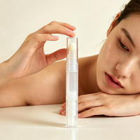 Correcteur de Teint Portable en Gel Crème Facile à Utiliser 4ml, Stylo Cosmétique Vide à Tête de Pinceau en Caoutchouc et Éponge Floquée par KINPACK