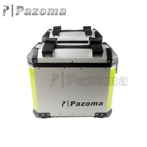 Pazoma Universale Sella Gerla Nastro Bagagli Lato Carrier Case Coppia 36L di Alluminio Del Motociclo Laterale Scatole - Product Image 5