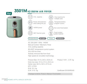 <span class=keywords><strong>Freidora</strong></span> <span class=keywords><strong>de</strong></span> <span class=keywords><strong>Aire</strong></span> para Alimentos, Electrodoméstico <span class=keywords><strong>de</strong></span> Cocina, <span class=keywords><strong>Freidora</strong></span> <span class=keywords><strong>de</strong></span> <span class=keywords><strong>Aire</strong></span> Eléctrica <span class=keywords><strong>de</strong></span> <span class=keywords><strong>3.5</strong></span> <span class=keywords><strong>Litros</strong></span> para Desayuno, <span class=keywords><strong>Freidora</strong></span> sin Aceite - Product Image 4