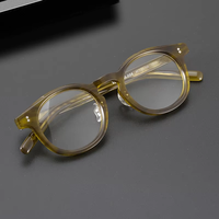 Lunettes unisexes en acétate anti-lumière bleue à monture intégrale 2026 Nouvelle mode rétro légères durables optiques sur ordonnance myopie