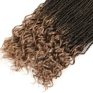 Prodotto per Acconciature all'Ingrosso, Trecce Sintetiche Economiche per Donne, Extension per Capelli Senegalesi Ricci 18 Pollici - Product Image 3