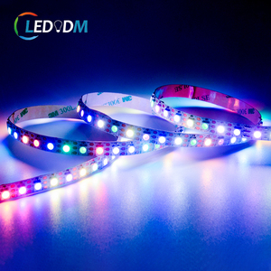 Setrip lampu RGB Ws2812 144Led/m 12mm 28.8W/m PCB HITAM PUTIH bilah Ws2812 dapat diprogram RGB Led kecerahan tinggi - Product Image 5