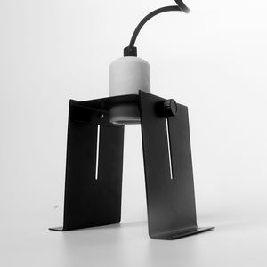 Keramische lampvoet Zwarte reptielenlamphouder H-vormige lampenkap Warmte Huisdierverwarmer Beugel voor amfibieën Huisdierterraria <span class=keywords><strong>Habitat</strong></span> - Product Image 6