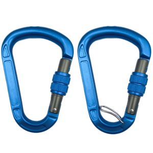 CLIWIZ <span class=keywords><strong>HMS</strong></span> Belay Screw Mosquetón de aluminio personalizado 22kN Mosquetón de escalada Gancho a presión SGM7122B - Product Image 4