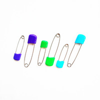 Épingle de sécurité multi-usages en acier inoxydable pour bébé épingle à tête de chignon accessoire de couture à code couleur épingle pour bébé