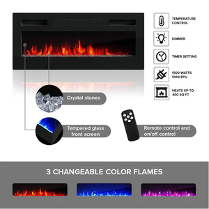Muebles para Sala de Estar Soporte de TV y Mesa con Chimenea de Lujo Moderno para TV de 65 Pulgadas - Product Image 4