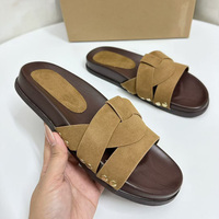 Nuovi Sandali Estivi Retrò di Alta Gamma con Suola Spessa, Slip-On con Cinturini Incrociati, Modellanti per Donne