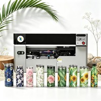 Printer UV Inkjet Kecepatan Tinggi dengan Printhead Epson untuk Logam Keramik Plastik Kaca Botol Air Tumbler Garansi 1 Tahun