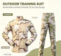 Ensemble uniforme d'entraînement pour homme SIKE, respirant, coupe-vent, durable, en coton mélangé, manches longues, camouflage, tenue tactique