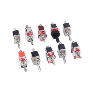 High quality DPST on-off-on /on-off auto reset toggle switch with lamp