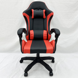 Chaise de jeu ergonomique pivotante en cuir PU coloré personnalisable pour le bureau et le gaming, avec fonction massage et bascule - Product Image 2