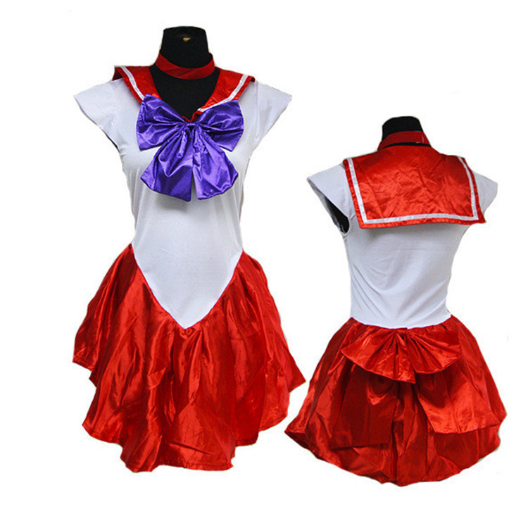 Uniforme rossa del costume cosplay di Sailor Moon