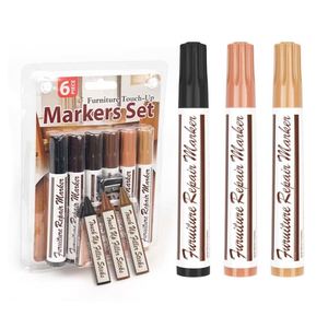 Marqueurs de réparation de meubles à séchage rapide, sûrs et non toxiques, pour finitions claires et foncées - Product Image 1