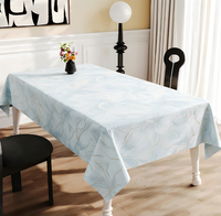 Nappe de table florale de luxe en PU, tailles personnalisables, motifs imprimés, imperméable, anti-taches, torchon de protection minimaliste pour la maison