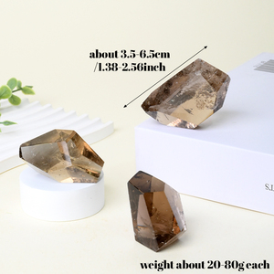 หินคริสตัลควอตซ์สโมคกี้ธรรมชาติขัดเงาแบบขายส่ง สำหรับตกแต่ง - Product Image 2